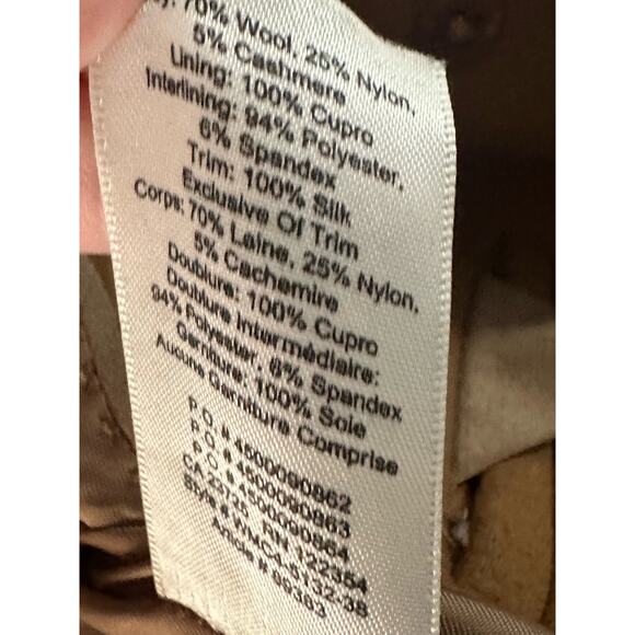 WILFRED Aritzia The Cocoon Coat Wool Cashmere Funnel Collar Neck Coat - Sz XS - Picture 7 of 8